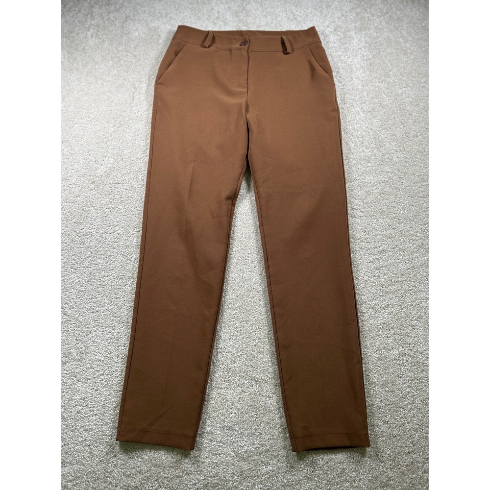 Chic & Pop‎ Womens Size S Brown Dress Pants Made In Italy Corporate